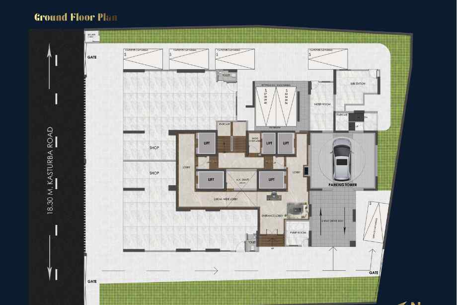 Sanghvi-Horizon-Ground-floor-Plan