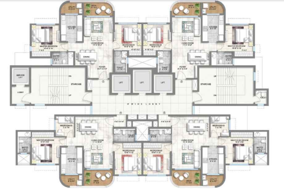 Lodha-Corinthia-Tower-6-Floor-Plan-2-BHK-and-2.5-BHK