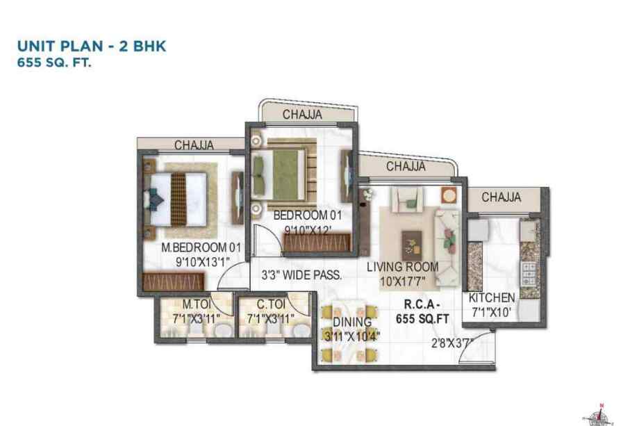 Vaswani-Vista-One-2-BHK-655-sqft