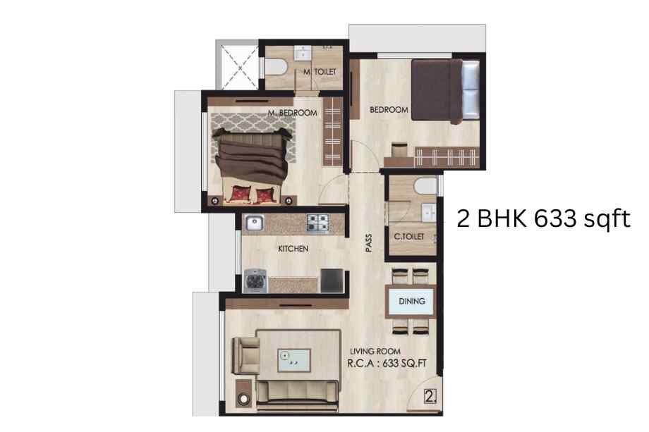 Shivoham-Avyukta-Breeze-2-BHK-633-sqft