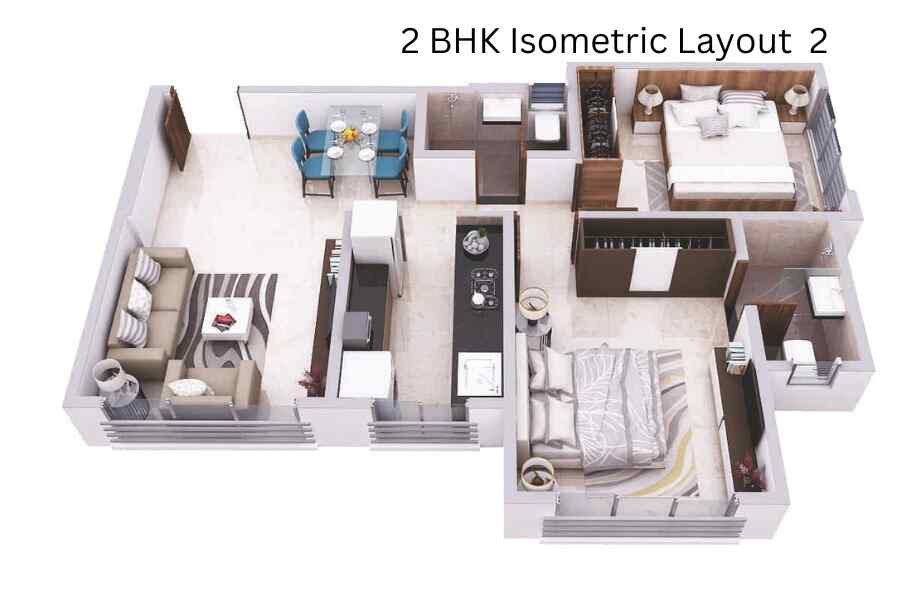 Shivoham-Avyukta-Breeze-2-BHK-Isometric-Layout-2