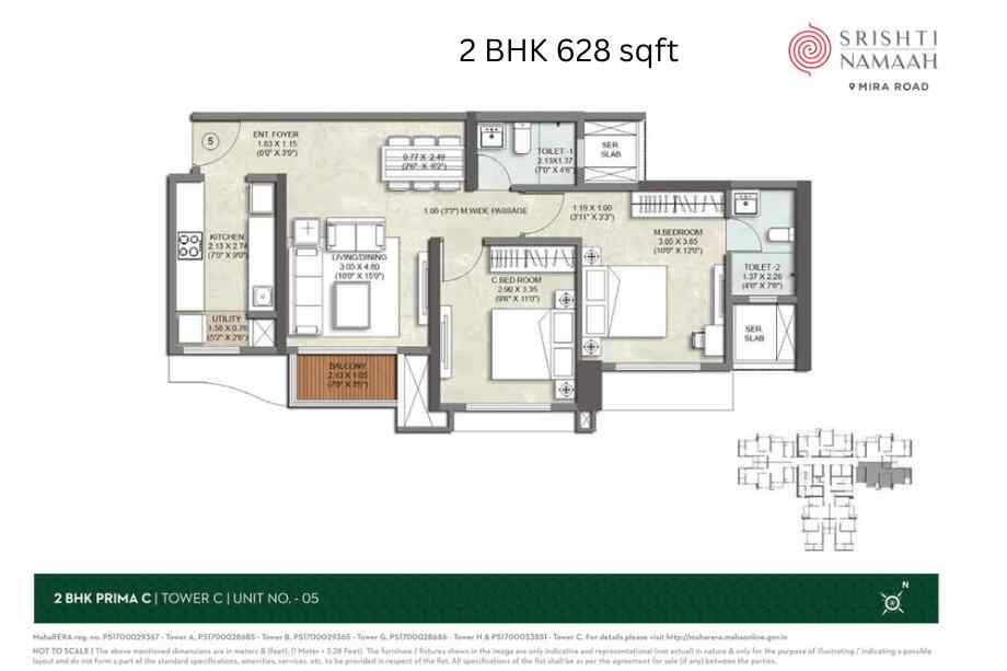 Kalpataru-Srishti-Namaha-2-BHK-628-sqft