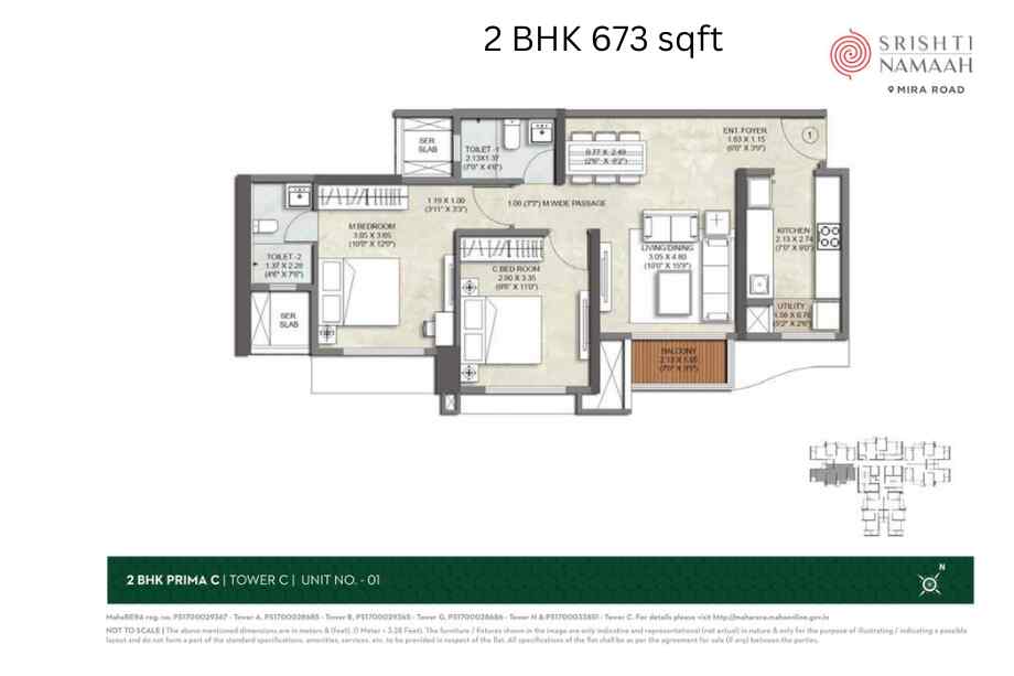 Kalpataru-Srishti-Namaha-2-BHK-673-sqft