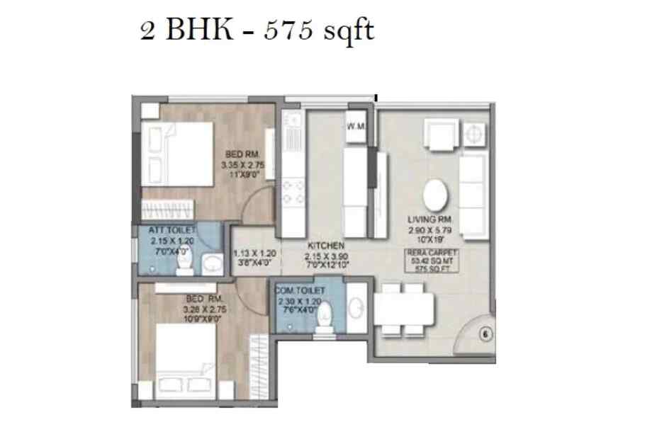 Signature-Peridot-2-BHK-575-sqft