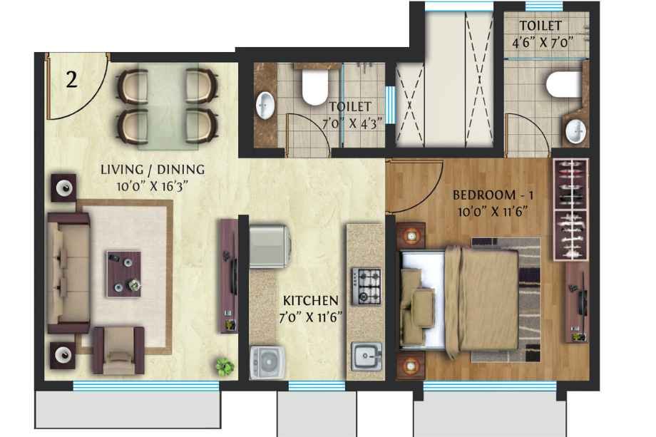 Crescent-Nexus-Floor-Plan-1-BHK-442-Sqft