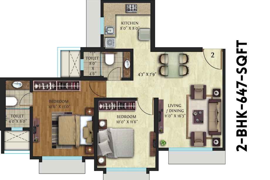 Crescent-Nexus-Floor-Plan-2-BHK-647-Sqft