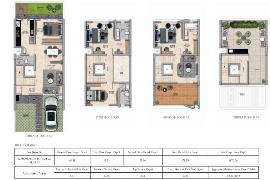 Kolte-Patil-Espada-Floor-Plan-Row-House-Type-A1