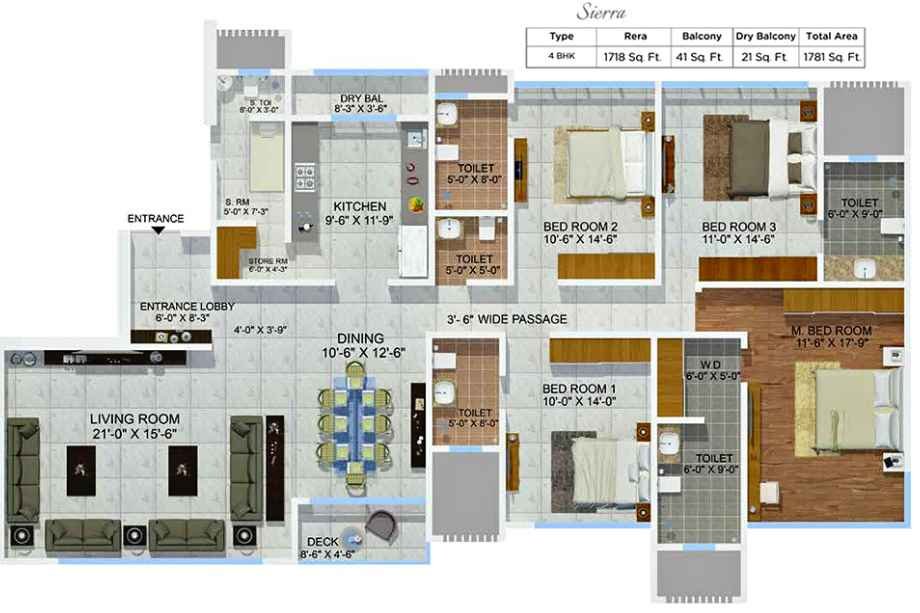 Sheth-Montana-Floor-Plan-Sierra-4-BHK-1781-sqft