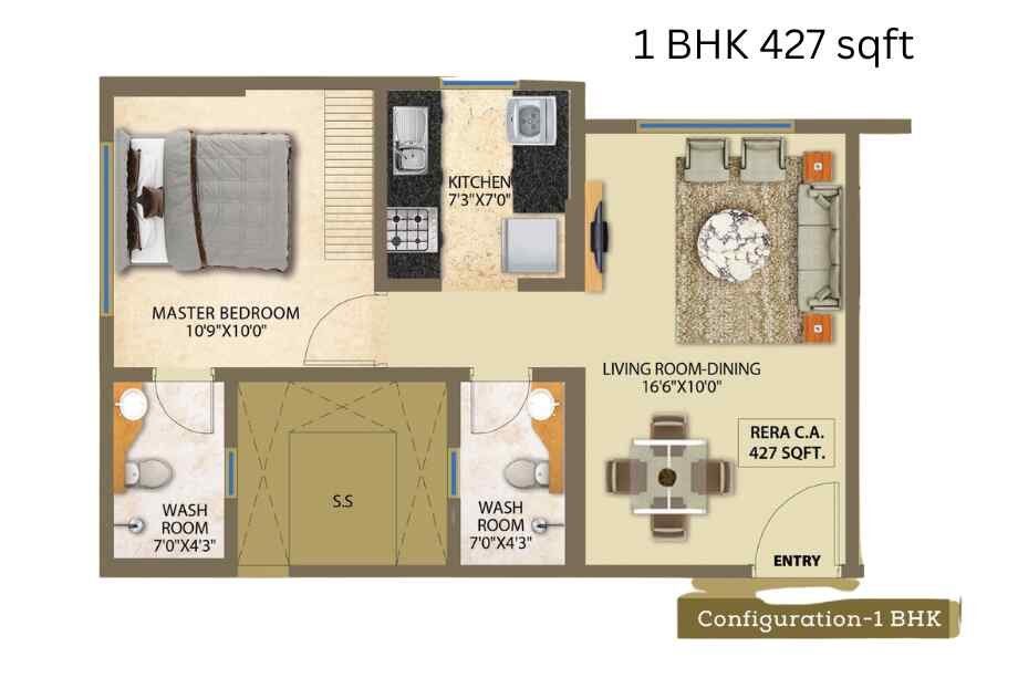 Unimont-24-Karat-1-BHK-427-sqft