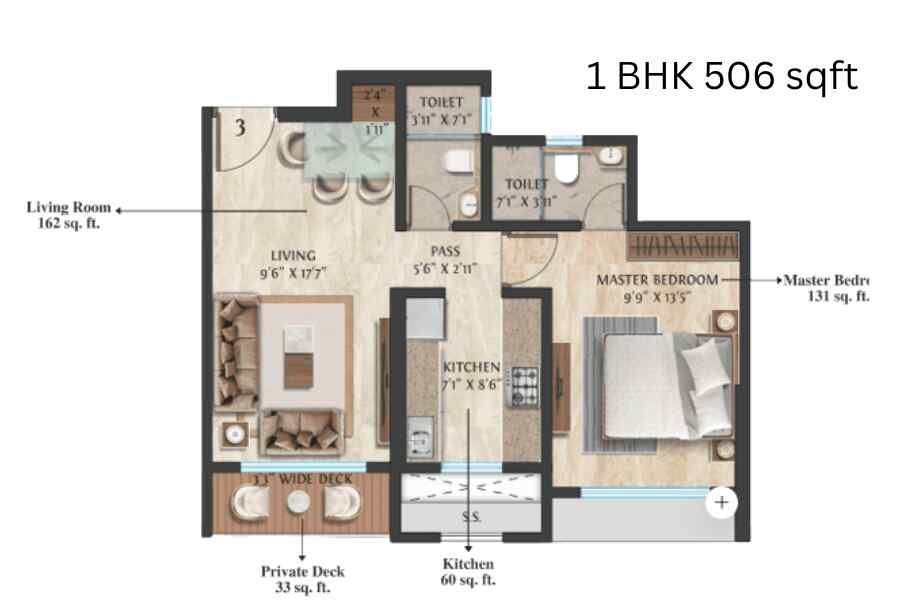 Modirealty-Vatvriksh-1-BHK-506-sqft