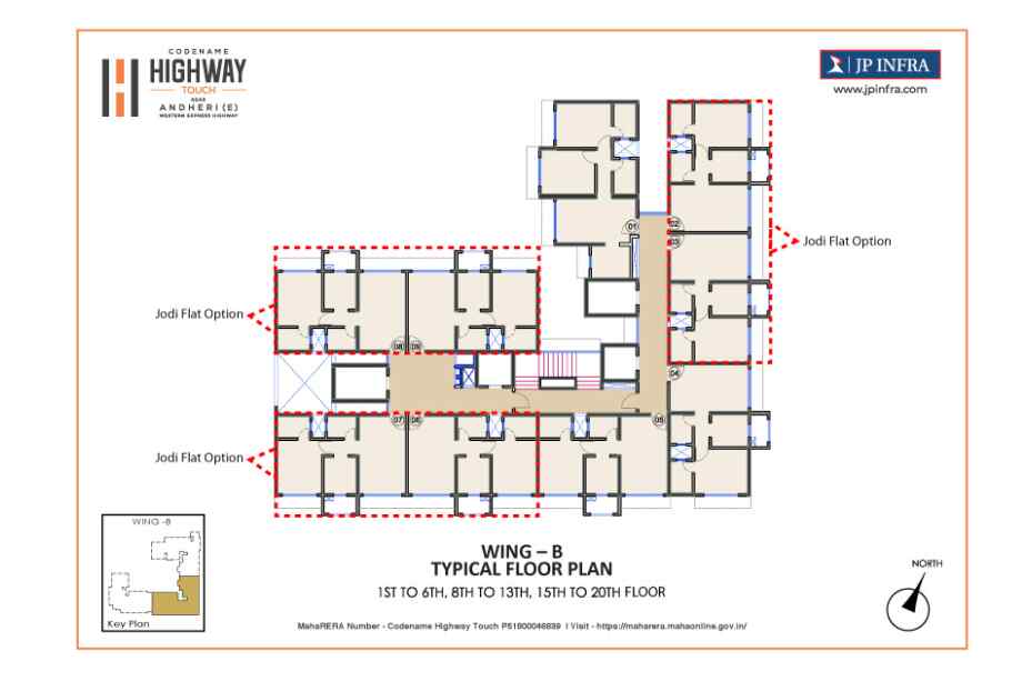 JP-infra-Highway-touch--Wing-B-Typical-Floor-Plan