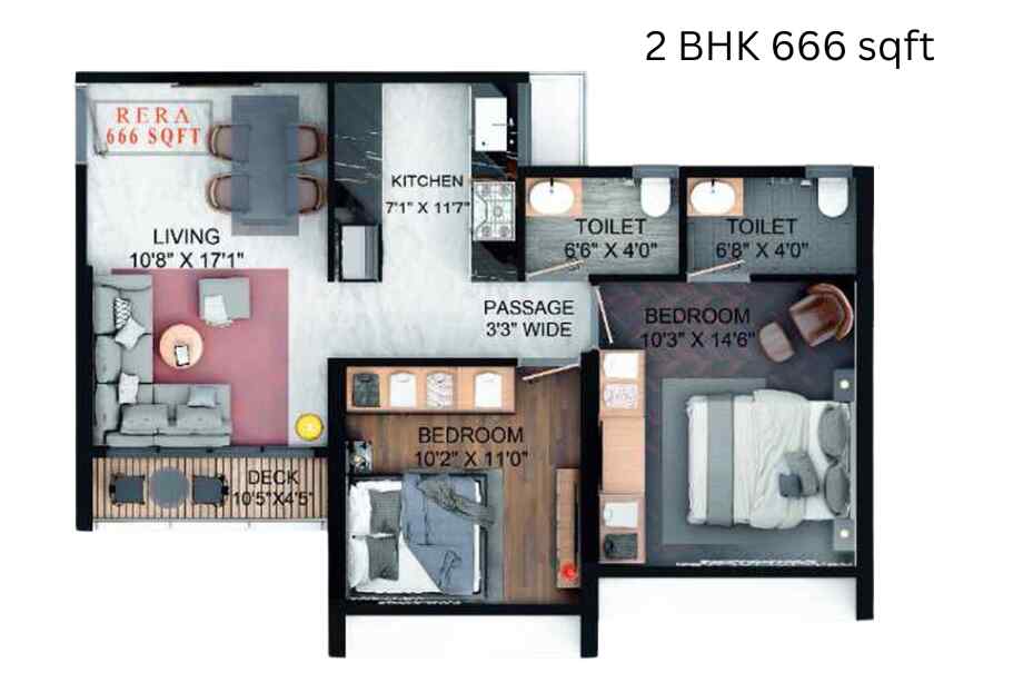 Unique-One-2-BHK-666-sqft