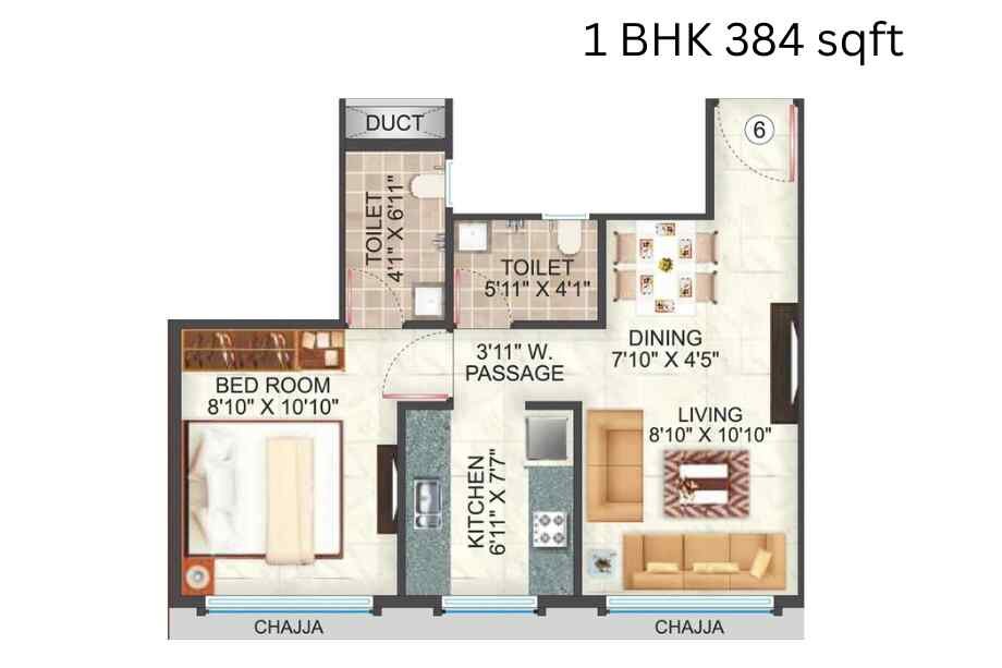 Metro-Devbhoomi-1-BHK-384-sqft