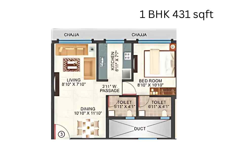 Metro-Devbhoomi-1-BHK-431-sqft