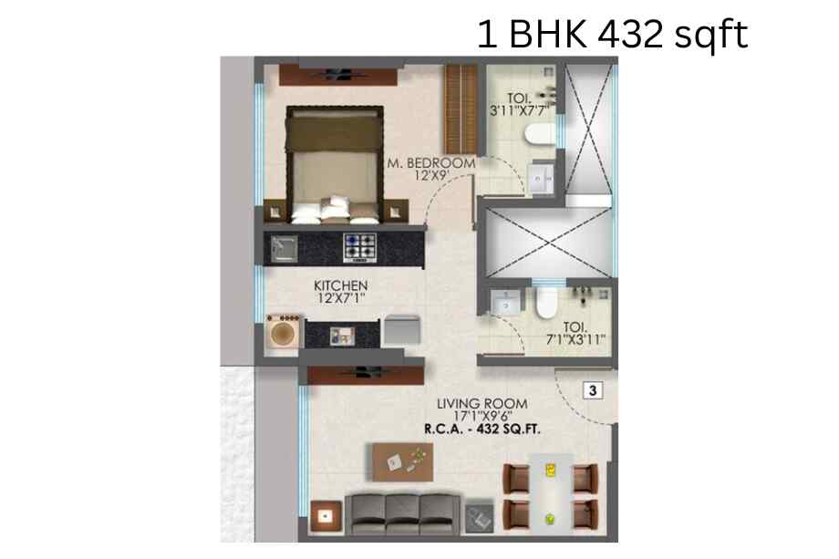 Bali-Serenity-1-BHK-432-sqft