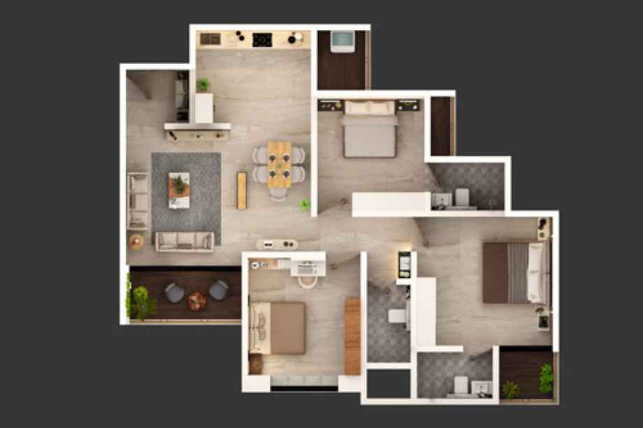 Vision-Aristo-Floor-Plan-3-BHK-972-Sqft