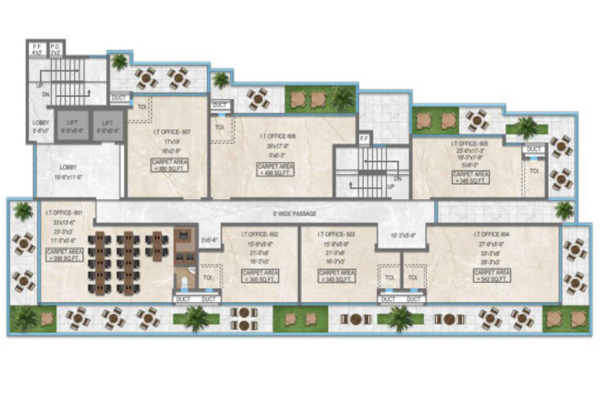 Sai-Avenue-Business-Park-5th-Floor-Plan