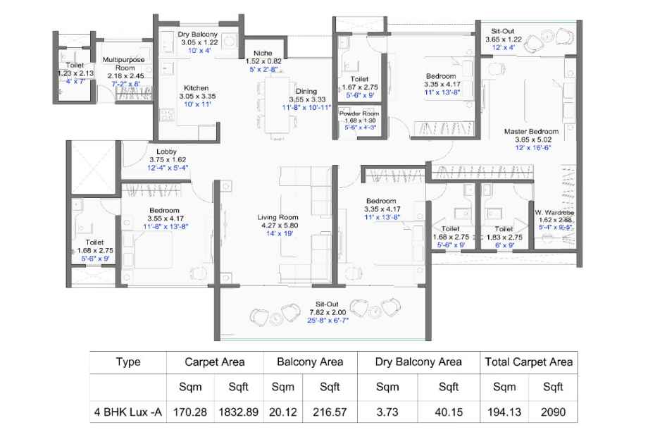 Kalpataru-Jade-Skyline-Floor-Plan-4-BHK-2089-Sqft