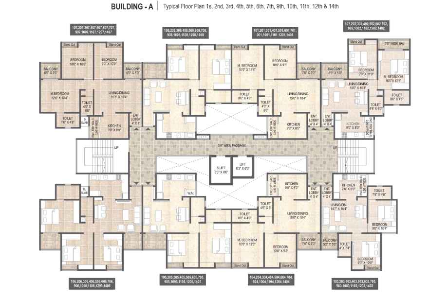 Mangalam-Life-Park-Typical-Floor-Plan-A