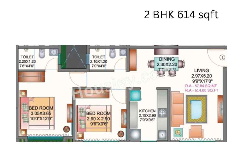 Apex-Green-Wood-2-BHK-614-sqft