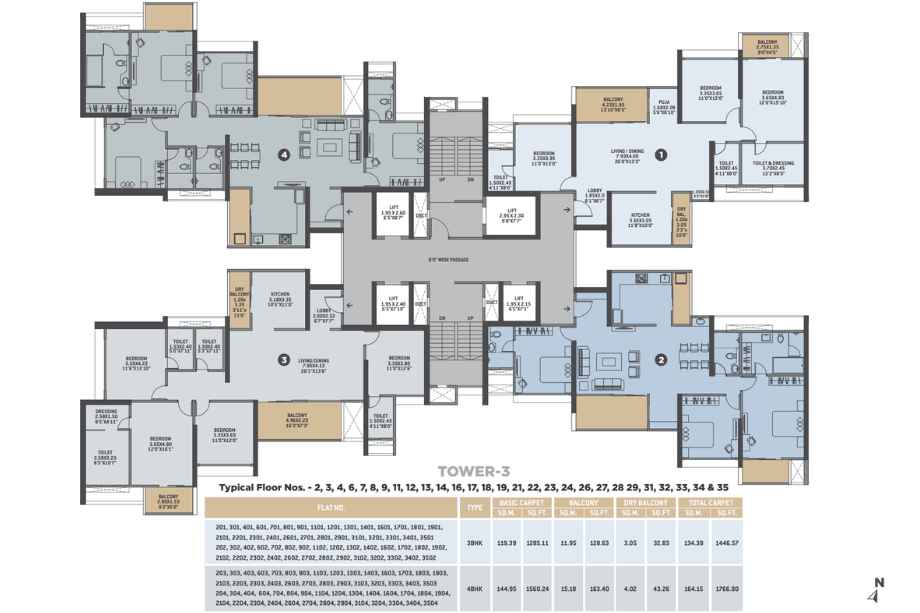 VTP-Earth-One-Floor-Plan-Tower-3-Typical-Floor-2-to-35