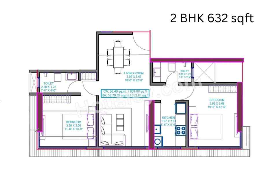 Suraj-Eterna-2-BHK-632-sqft