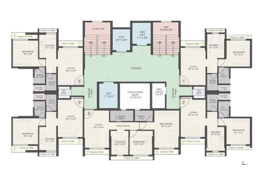 Sangles-Trinity-Typical-Floor-Plan