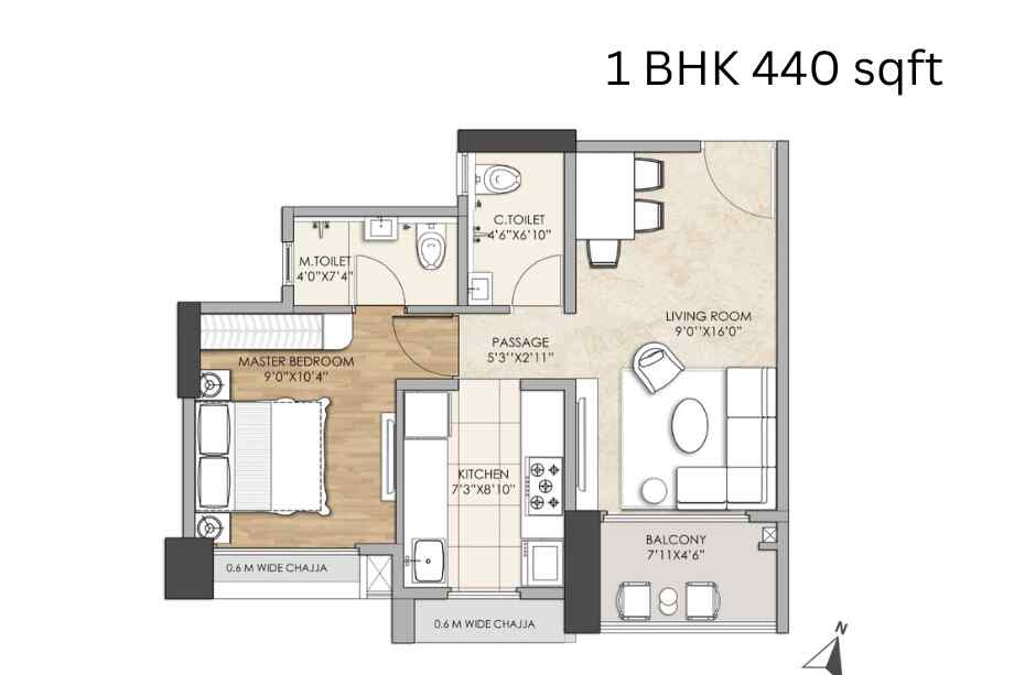 Arista-Skyline-1-BHK-440-sqft