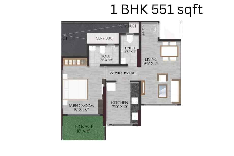 Sarvoday-Symphony-1-BHK-551-sqft