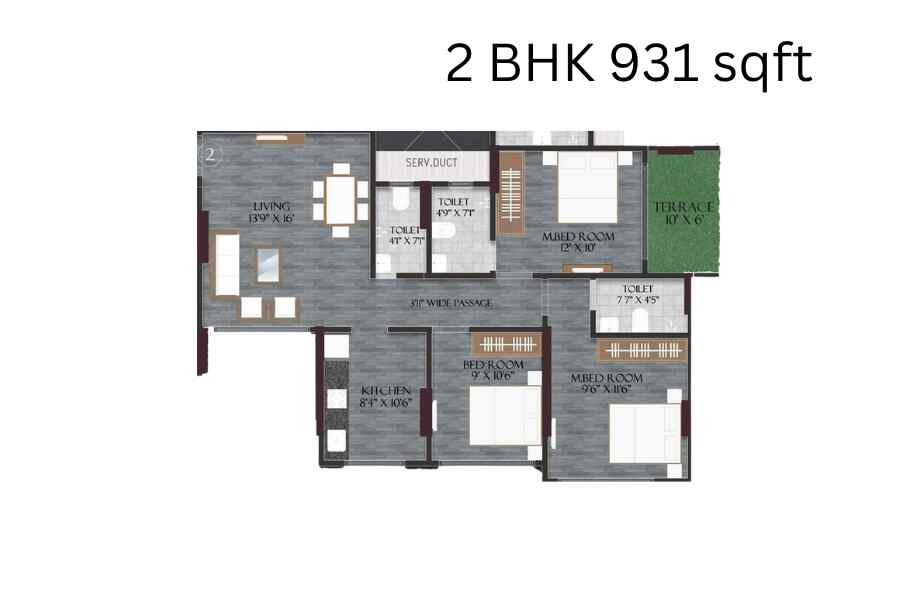 Sarvoday-Symphony-3-BHK-931-sqft