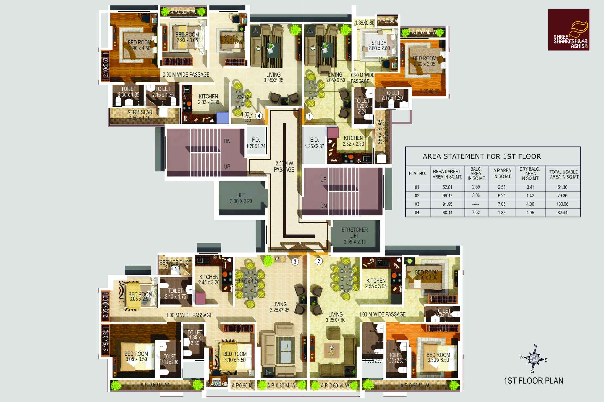 Shree-Shankheshwar-Ashish-First-Floor-Plan