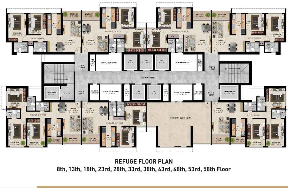 Bharat-Wembly-Passcode-Majiwada-Refuge-Floor-Plan