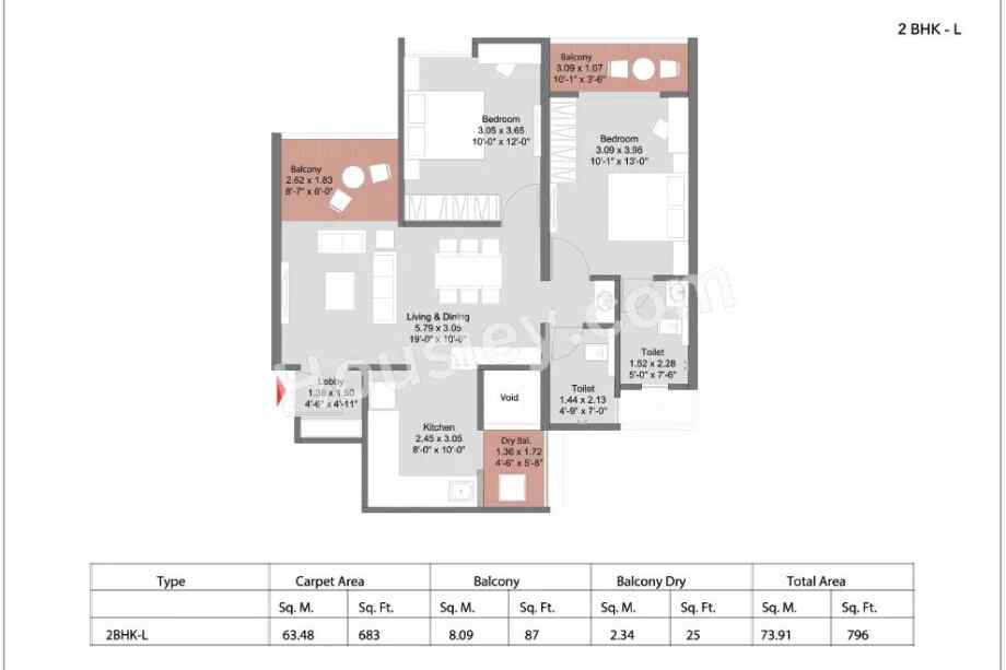 Kohinoor-Uptown-Avenue-2-BHK-683-sqft