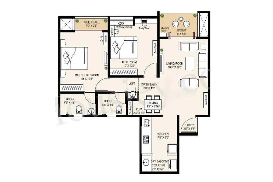 Krisala-41-Zillenia-2-BHK-722-sqft