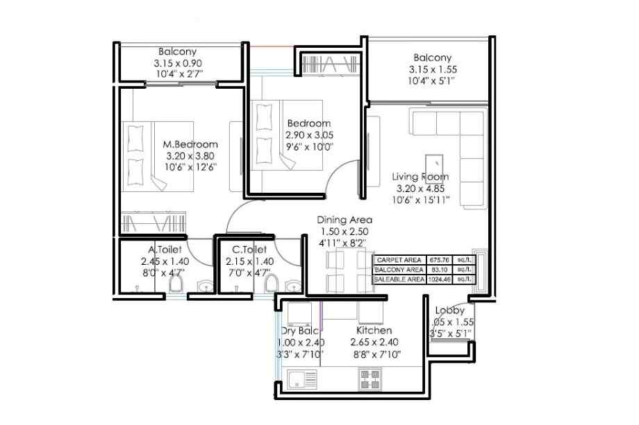 GD-18-Magnitude-2-BHK-759-sqft