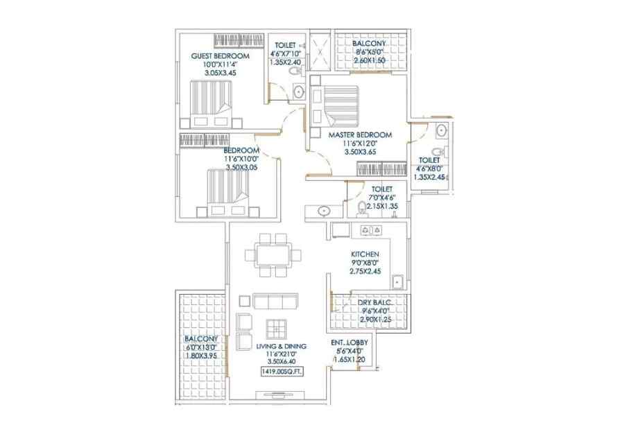 Vedant-Bella-Rossa-3-BHK-1074-sqft