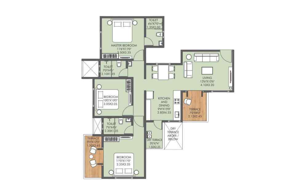 Vedant-Bella-Rossa-3-BHK-1074-sqft