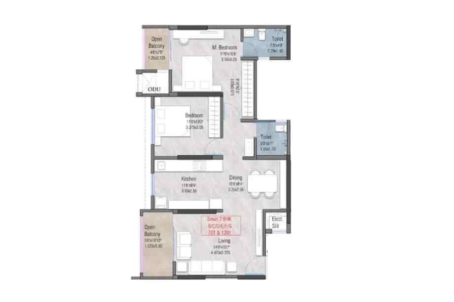 millennium-falcon-2-BHK-818-sqft