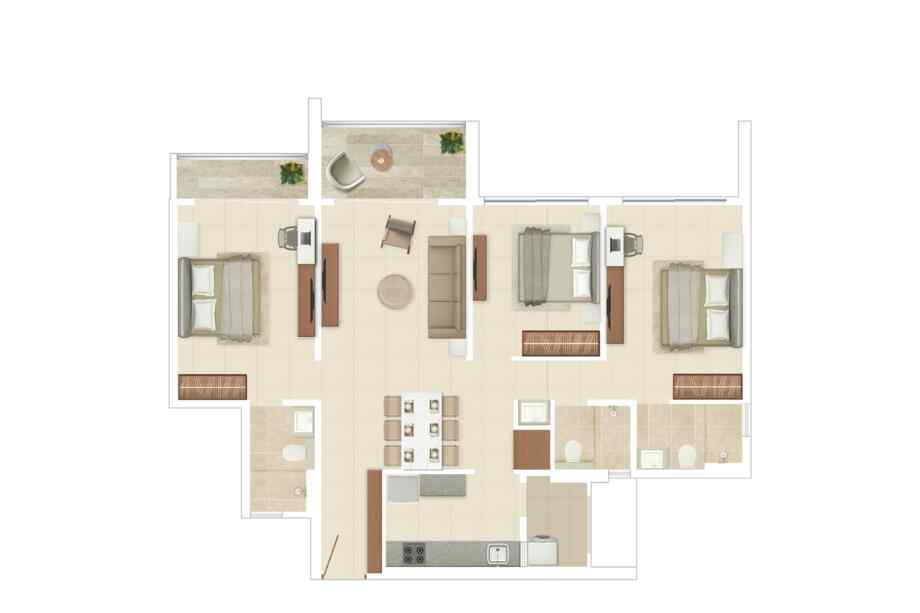 Rohan-Harita-3-BHK-1106-sqft