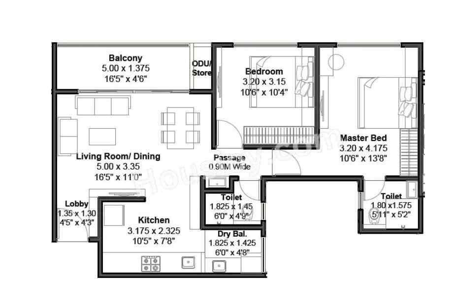 Nirman-Astropolis-2-BHK-762-sqft