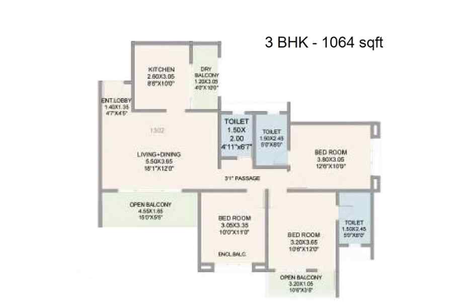 Sukhwani-Sepia-3-BHK-1064-sqft