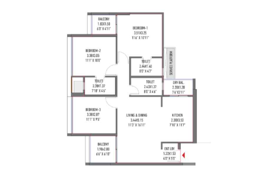 Harivishva-Infinia-2-BHK-809-sqft