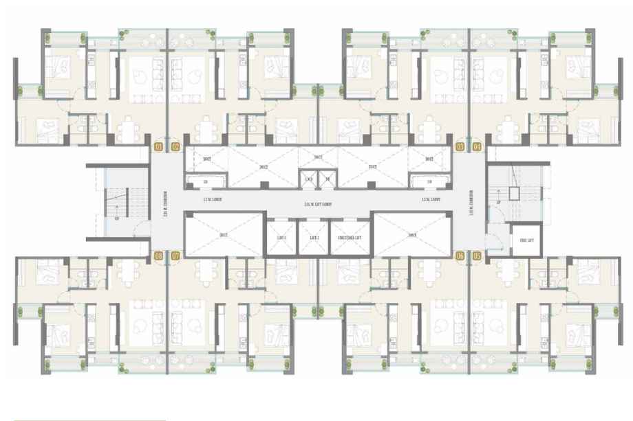 Koltepatil-Lavita-23nd-26th-Floor-Plan