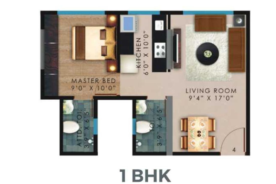 Vaibhavlaxmi-Peak-25-Floor-Plan-1-BHK