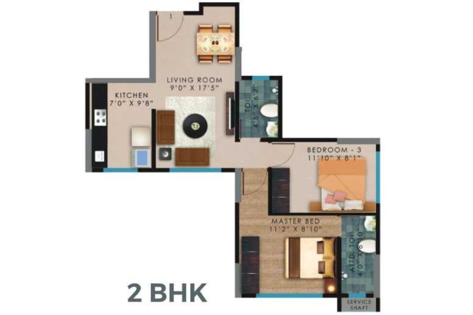 Vaibhavlaxmi-Peak-25-Floor-Plan-2-BHK