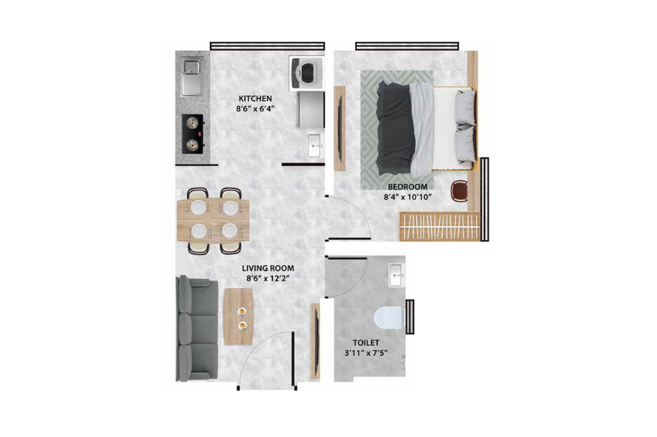 Magus-City-1-BHK-Floor-Plan