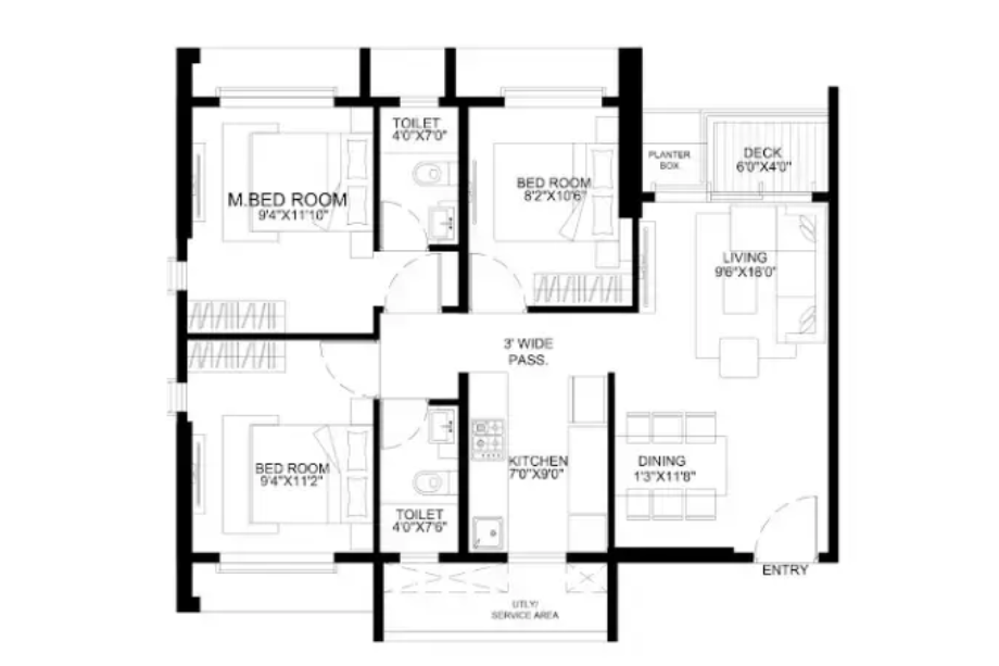 Altezza-Elevation-700-Sqft-3-BHK