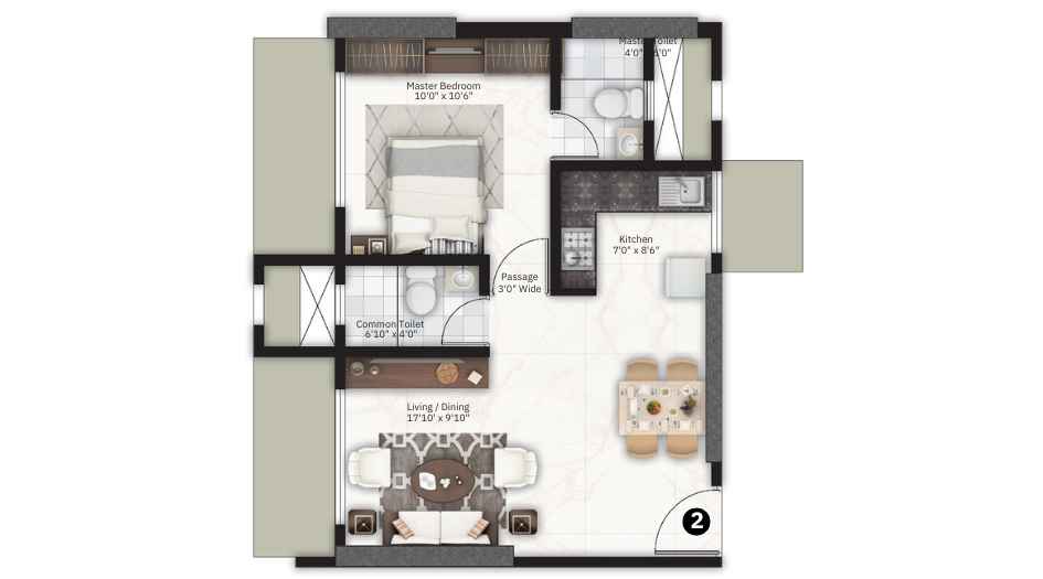 Darshan-Aura-Floor-Plan-Unit-Plan-1-BHK