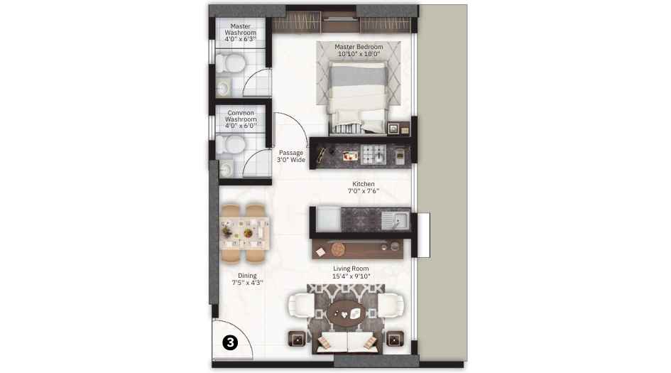 Darshan-Aura-Floor-Plan-Unit-Plan-1-BHK-425-Sqft