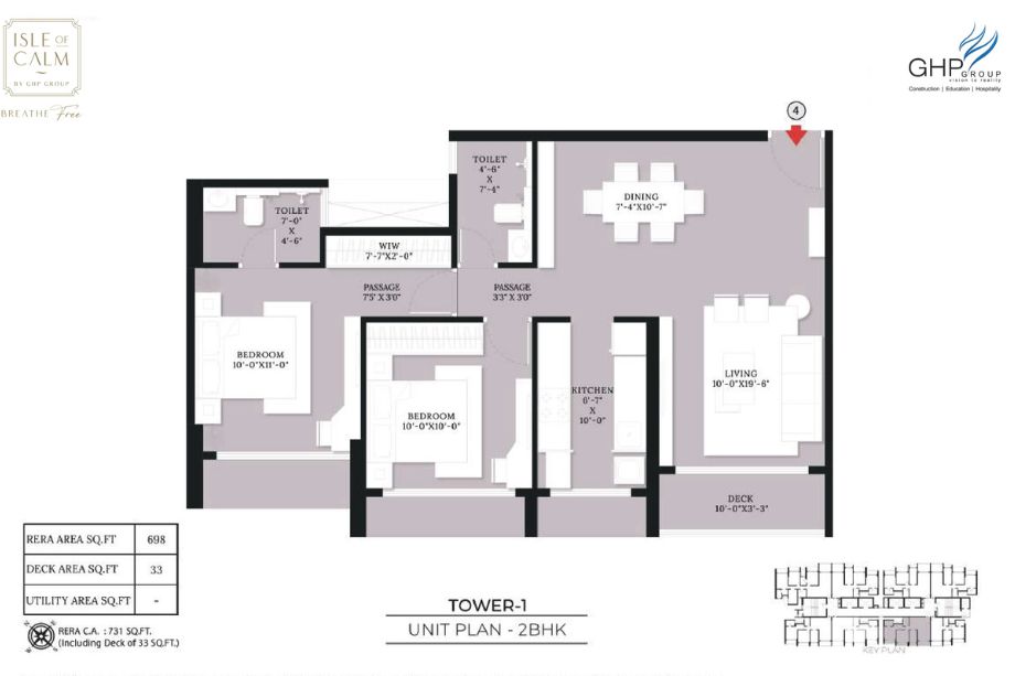 Isle Of Calm-Floor-Plan-2-BHK-731-Sqft